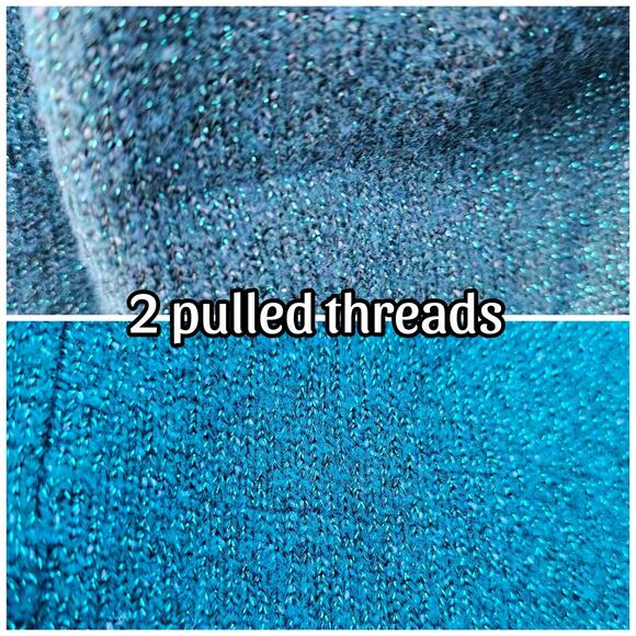 Green Metallic Sweater Sparkle Knit XO Heart LC Lauren Conrad Size M Medium NWT - Picture 7 of 10